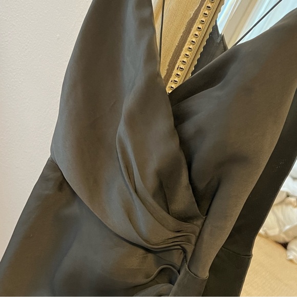 Charcoal Grey TOBI Strappy Mini Dress with Slit - Picture 2 of 6